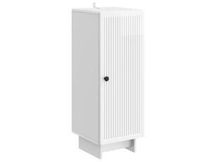 Buffet - bahut - meuble de rangement blanc brillant 33 x 34,5 x 90 cm bois d'ingénierie
