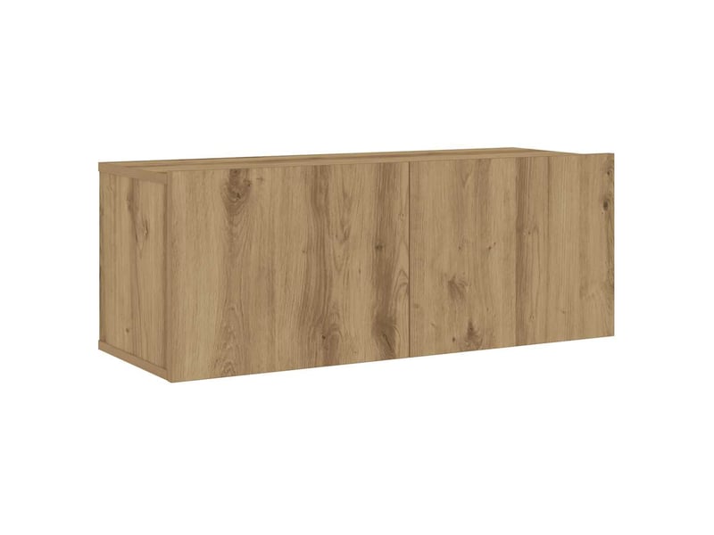  Lot de 6 meuble tv mural, meuble tv suspendu chêne artisanal bois d'ingénierie shl27727  - Conforama D
