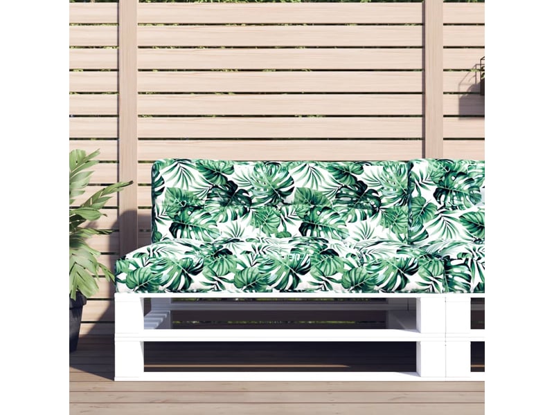  Coussin de palette, coussin de chaise, coussin de canapé à motif de feuilles 120x40x12 cm tissu cf55260  - Conforama B
