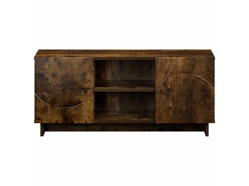  Meuble tv moderne, banc tv 90x34,5x40 cm chêne fumé bois d'ingénierie shl25926  - Conforama D