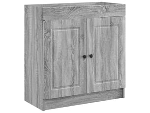 Armoire sous évier de salle de bain, meuble de rangement sonoma gris shl8774