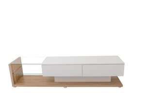Meuble tv coloris bicolore 180 cm   