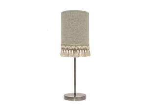 Lampe de table fabrilamp vera e14 cuir beige 46 x 15 x 15 cm