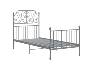 Lit simple 100x200 cm coloris gris