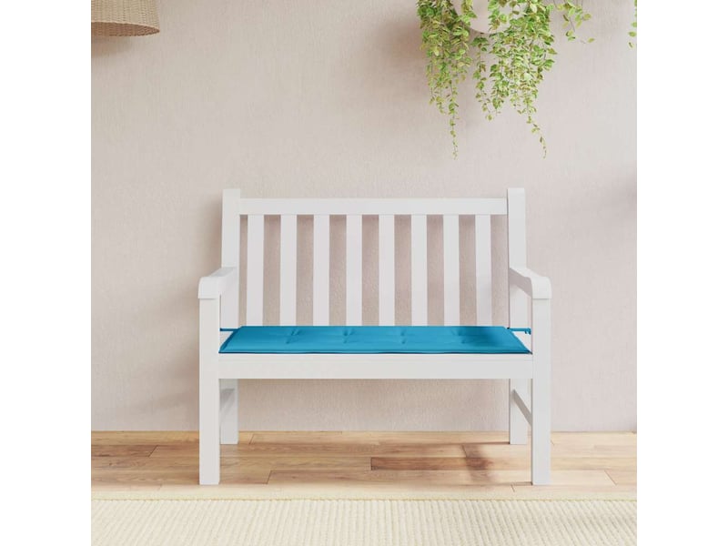  Coussin de banc de jardin, coussin d'assise bleu 100x50x3 cm tissu oxford cf52669  - Conforama B