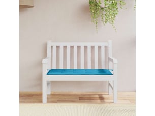 Coussin de banc de jardin, coussin d'assise bleu 100x50x3 cm tissu oxford cf52669