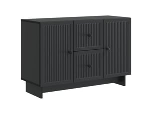 Buffet - bahut - meuble de rangement avec tiroir noir 89 x 34,5 x 60 cm bois d'ingénierie