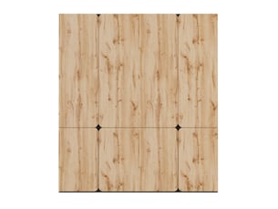 Armoire 8 porte(s) coulissante 6 tiroir(s) <strong></strong> <strong>OPULERANE TRADING LTD</strong> coloris naturel largeur 50 cm