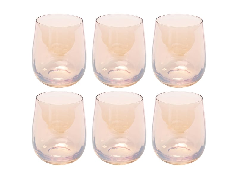  verres à eau bina mocca set de 6 kare design  - Conforama A