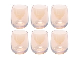 verres à eau bina mocca set de 6 kare design