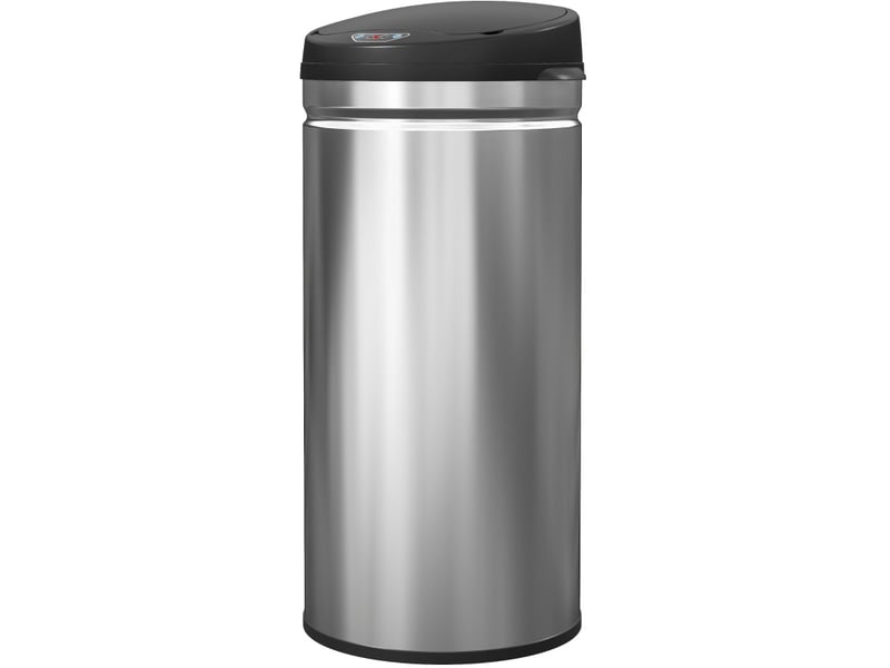 42 l poubelle à capteur avec fonction soft-close, poubelle contact-free en acier inoxydable pour une cuisine hygienique - Conforama A