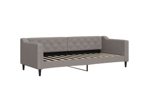 Lit simple 80x200 cm coloris taupe
