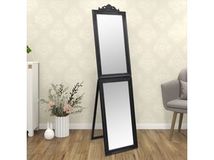 Miroir rectangulaire à poser coloris noir <strong></strong>  <strong></strong> - 180 cm x 45 cm