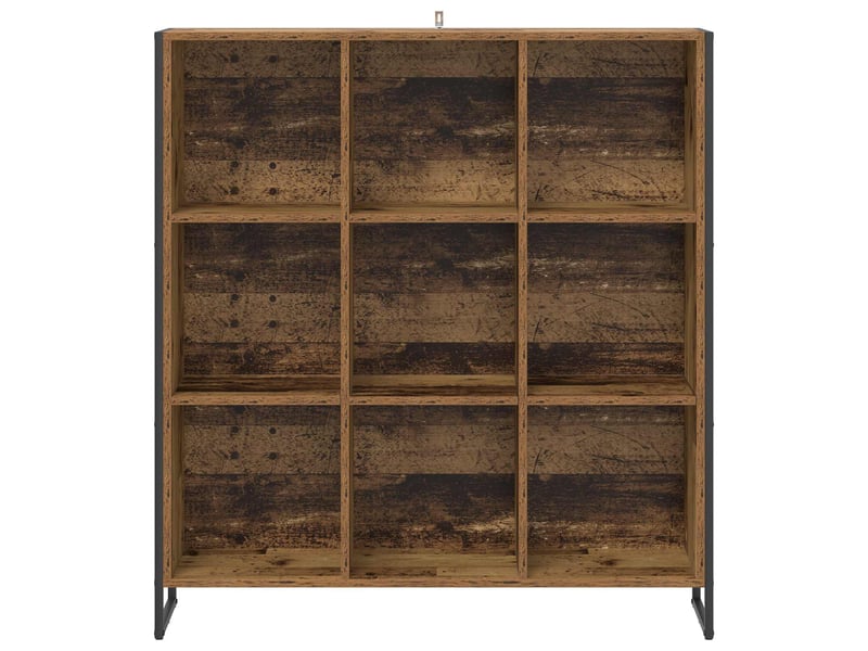  Bibliothèque, armoire à livres 99,5 x 30 x 108 cm bois d'ingénierie bois ancien shl278  - Conforama E