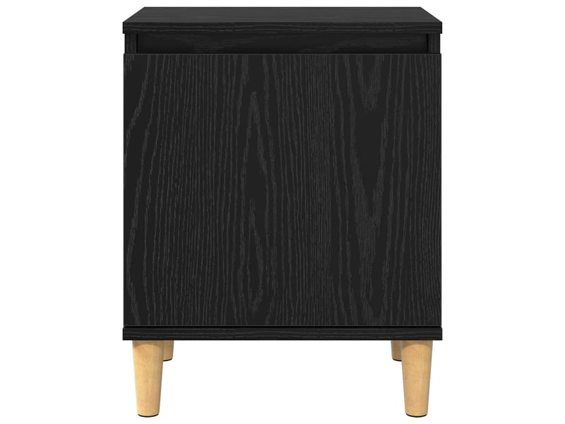  Table de chevet - cabinet de chevet - table de nuit chêne noir 40 x 30 x 50 cm bois d'ingénierie  - Conforama E