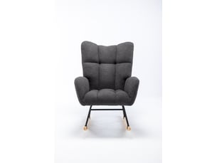 Fauteuil fixe <strong>HAUSS SPOLE</strong> <strong></strong> Tissu bouclette gris vendu A l'unité