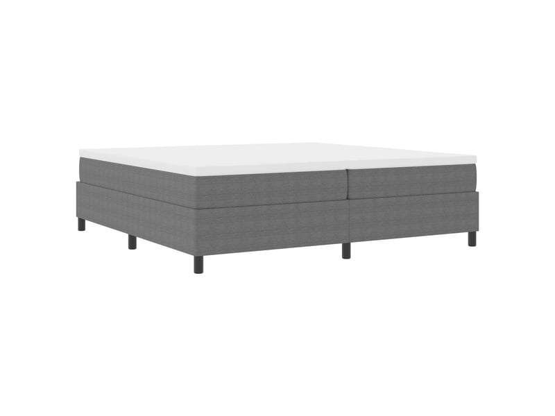 Lit double- lit adulte - cadre de lit plateforme gris clair 200 x 200 cm - Conforama C