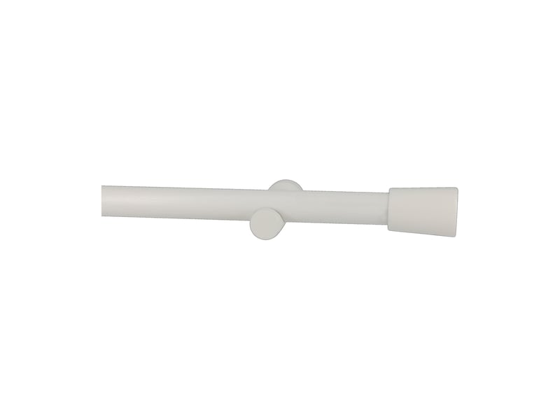  Kit tringle à rideaux en bois avec embout conique d28mm 200 cm  - Conforama A