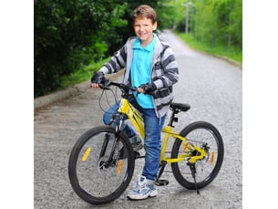 Vtt enfant 6 vitesses métal jaune