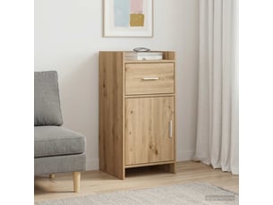 Buffet - bahut - meuble de rangement chêne artisanal 40 x 36 x 80 cm bois d'ingénierie