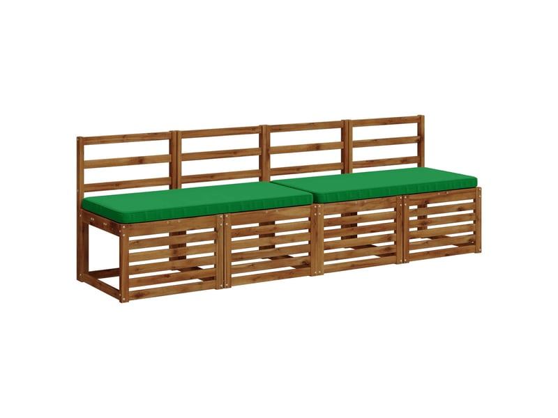  Lot de 2 coussins de banc, coussins d'assise vught 100 % polyester vert cf58193  - Conforama C