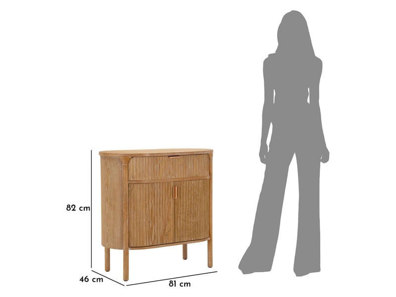  Crédence falomo, buffet un tiroir, 81x46x82h cm marron cerisier Falomo - Conforama D