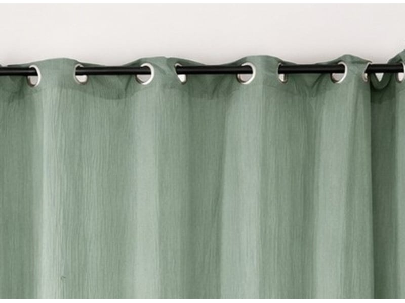 Rideau double gaze de coton RID_OEILL_BL135 - Conforama D