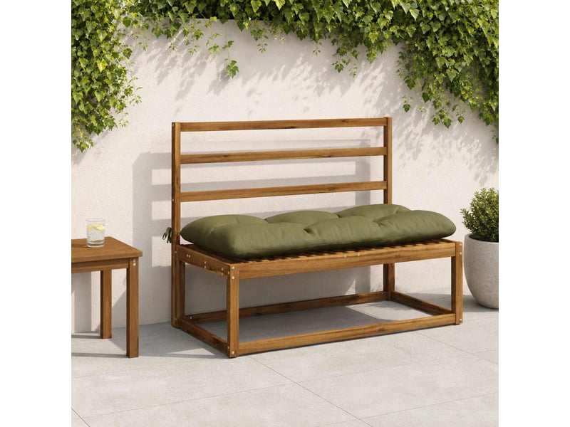  Lot de 2 coussins de banc, coussins d'assise vianen 100 % polyester vert olive cf57682  - Conforama B