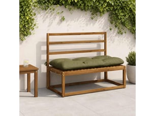 Lot de 2 coussins de banc, coussins d'assise vianen 100 % polyester vert olive cf57682