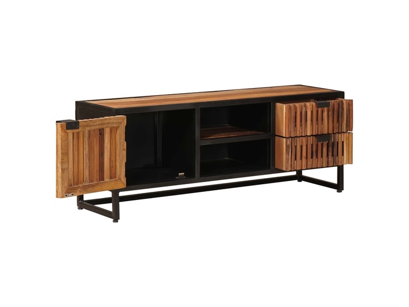  Meuble tv - banc tv - meuble de rangement avec tiroir avec stockage avec porte 105 x 30 x 40 cm  - Conforama E
