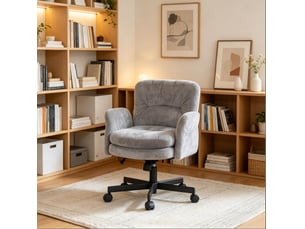 Chaise de bureau <strong>DESMIU</strong> <strong></strong> avec assise réglable en hauteur