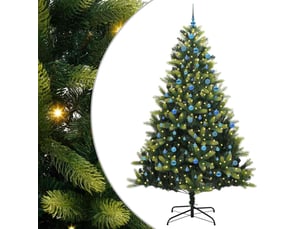 Sapin de noël - arbre de noël artificiel en silicone flexible 300 leds vert