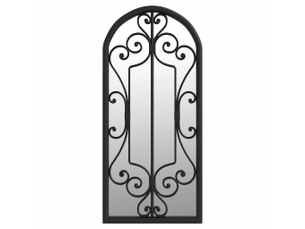 Miroir rectangulaire à fixer coloris noir <strong></strong>  <strong></strong> - 100 cm x 45 cm