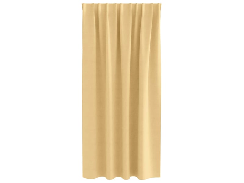 Lot de 2 rideaux occultants, rideaux black-out avec anneaux beige 175 x 140 cm cf44564 - Conforama D