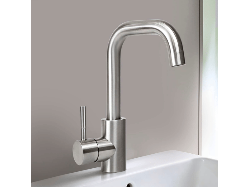  Nettlife robinet de cuisine robinet de lavabo de salle de bains robinet de salle de bains en acier inoxydable haute pression  - Conforama A