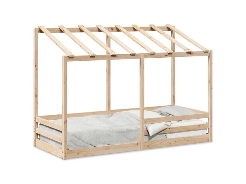  Lit pour enfants - lit jeune sans matelas 90x190 cm bois pin massif  - Conforama A