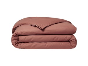 Housse de couette élégante terracotta 140x200 cm