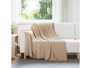 Plaid canapé camel 200x150 cm 0.45 kg polaire