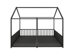 Lit cabane 90x200 cm ZOVIRA coloris noir