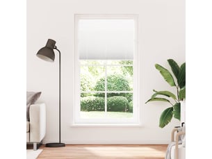 Store plissé, store de fenêtre blanc 110x200cm largeur du tissu 109,4cm polyester cf46730