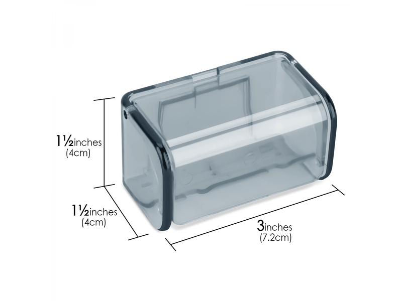  Organiseur de rangement mural pour brosse à dents avec couvercle, 2 emplacements pour brosse à dents, support mural autocollant pour douche  - Conforama D