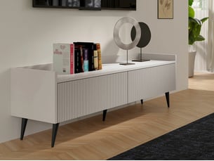 Meuble tv coloris beige 121 cm <strong></strong>  <strong></strong>