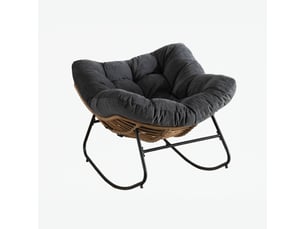 Fauteuil fixe  <strong>ROLIPO</strong> Tissu noir