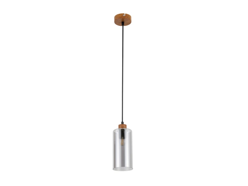 Italux naster suspension mince en bois noir  - Conforama C