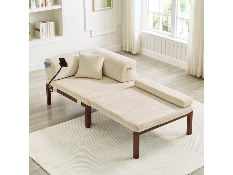  Canapé convertible, canapé-lit — 1 place, lit gigogne, beige  - Conforama R