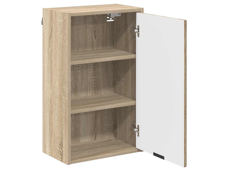  Cabinet de salle de bain, meuble de rangement chêne sonoma 39x23.5x65 cm  - Conforama E