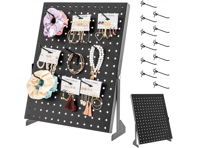 Peg board | panneau perforé pour vendeurs | plaque perforée organisation | crochets pour panneaux perforés noirs pour maison, magasin, bureau | tablea - Conforama A