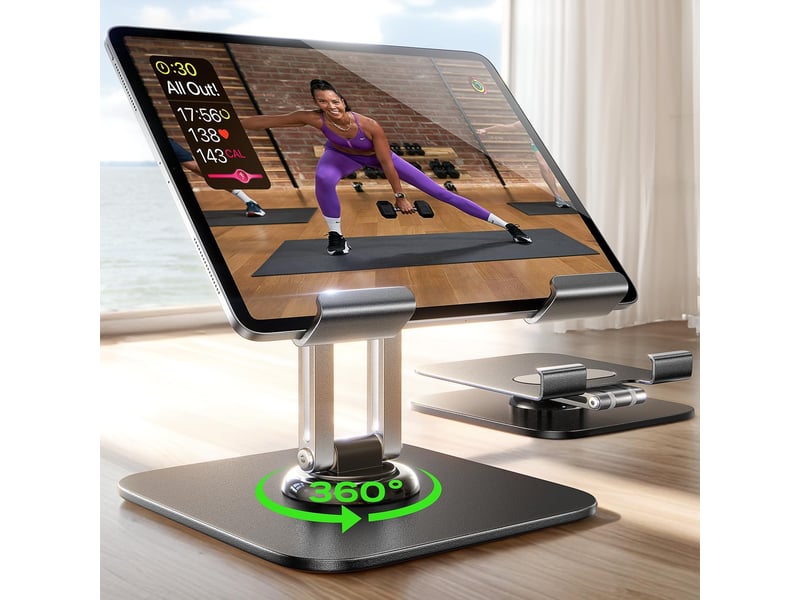  Support tablette bureau – accessoires pour tablette tactile, rotation renforcée à 720°  - Conforama D
