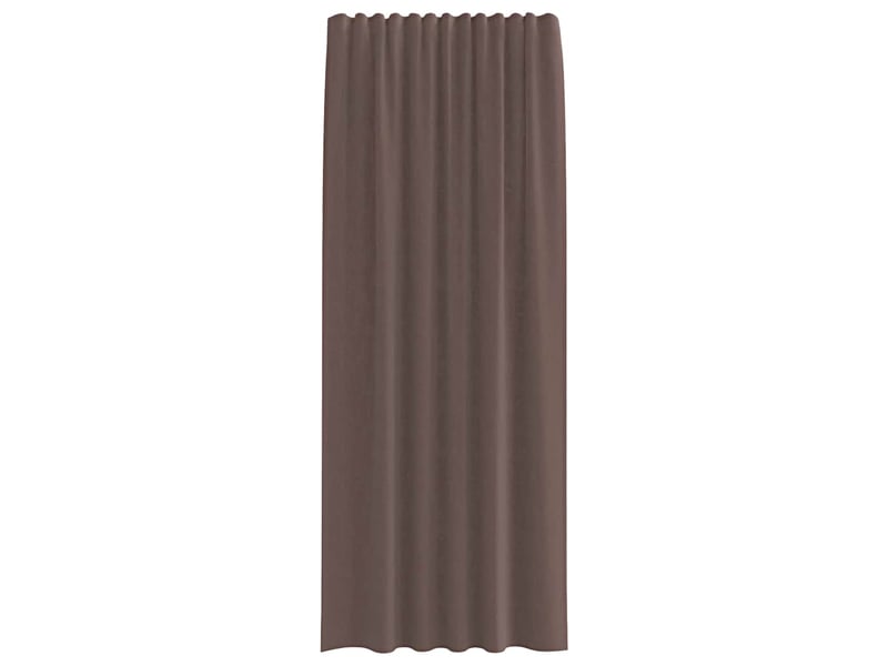  Lot de 2 rideaux en voile, voilages avec passants marron cf44446  - Conforama D