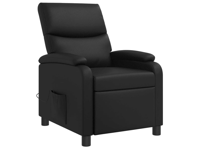  Vidaxl fauteuil de massage inclinable noir simili cuir  - Conforama E